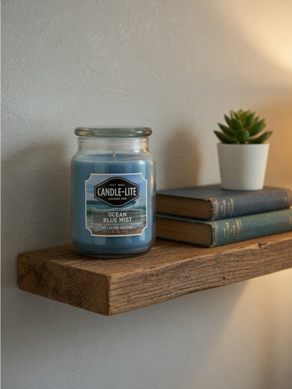 Candle Lite New Ocean Blue Mist Scented Candle